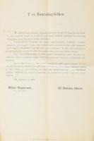 1867 A Honvéd c. lapot kiadó Heckenast kiadó reklám levele Honvédegyletekhez előfizetési felhívással...