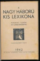 1942 A nagy háború kis lexikona, az Újság mindent tudok évkönyve, 159p