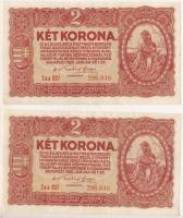 1920. 2K "2aa" (2x) sorszámkövetők T:F