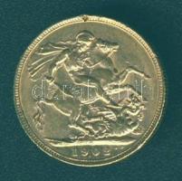 Nagy-Britannia 1902. 1S Au VII.Edward 7,9881g T:2/3 ph