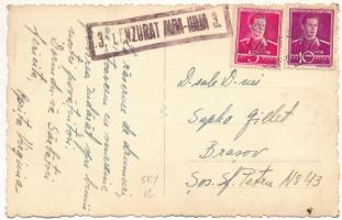 1943 Gyulafehérvár, Alba Iulia; Sarbatori fericite! / síelő, téli sport, ünnepi üdvözlet / ski, wint...