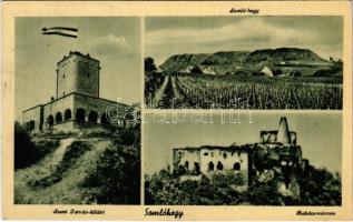 1943 Somlóhegy, Szent István kilátó, Somló-hegy és szőlő, Bakács várrom