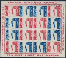 1946 Sport, repülő posta kisív Mi 1005-1006