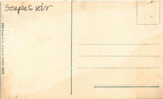 Szepesváralja, Spisské Podhradie; Szepes vára / Zipser Burg / Spissky Hrad / castle ruins (vágott / ...