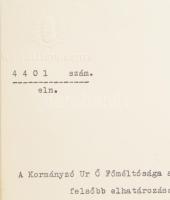 1939 Bereg és Ugocsa közigazgatásilag egyelőre egyesített vármegyék Ung vármegye és Ungvár főispánjá...