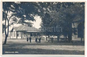 1930 Szerdahely, Miercurea Sibiului, Mercurea, Merkurea, Reussmarkt; fürdő / spa, bath (kis szakadás / small tear)