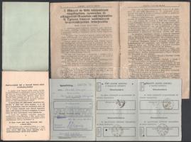 4 db-os vasutas tétel: vasutas népnevelő, szegedi vasutas iskola, Magyar Királyi Államvasutak hivata...