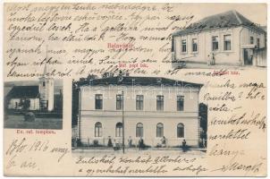 1916 Balavásár, Balauseri; Református templom és paplak, Sámuel ház / Calvinist church and parish, house (EK)