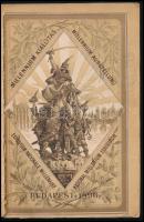 1896 Millennium-kiállítási árjegyzék Mössmer József "A menyaszonyhoz" vászon, asztalnemű, ...