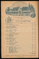 1896 Millennium-kiállítási árjegyzék Mössmer József "A menyaszonyhoz" vászon, asztalnemű, ...