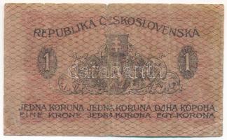 Csehszlovákia 1919. 1K T:VG Czechoslovakia 1919. 1 Koruna C:VG Krause 6.a