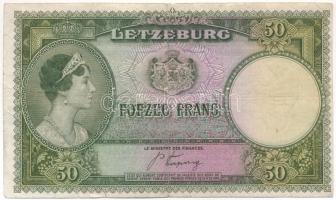 Luxemburg 1944. 50Fr T:F Luxembourg 1944. 50 Francs C:F Krause P#46