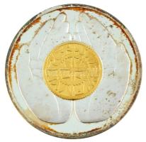 1988. Emlékül aranyozott, ezüstözött fém ÁPV látogatói emlékérem (42mm) T:UNC (eredetileg PP) patina