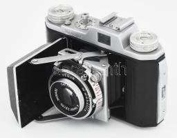 Welta Vebur fényképezőgép, tok nélkül, ködös lencsével, bőr tokban