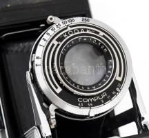 1934-1939 Kodak Vollenda 620 harmonikás fényképezőgép Compur t f4,5/75mm objektívvel