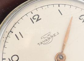 Tavannes férfi karóra, másodperc segédkörrel, mechanikus, működik, de időbeállító része javítandó, b...