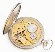 Omega zsebóra. Fém tokkal, frissen szervizelt, működik, dobozában, számlap d: 40 mm