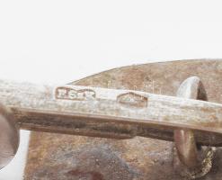 Ezüst (Ag) mandzsetta, 4 pár, jelzett, össz. 14 g