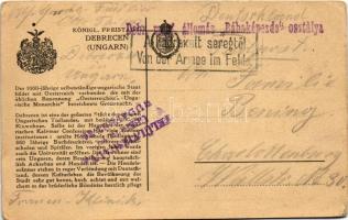 Debrecen, Fő tér, Városháza, Tóth Gyula üzlete / Den deutschen Soldaten zur Erinnerung, Stadthaus un...