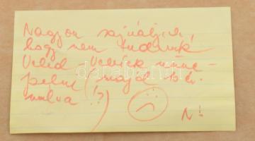 Szabó Nóra: Absztrakt. Vegyes technika, karton, üvegezett keretben, jelzett, hátoldalon a szerző sor...