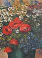 Szigeti jelzéssel: Csendélet gyümölcsökkel. Olaj, vászon, 60x80 cm Keretben