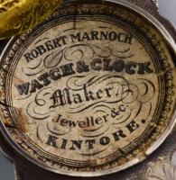 Zsebóra. Dávid-csillagot ábrázoló spindlis ezüst (Ag) zsebóra vésett díszítéssel, rubintokkal ékítve...