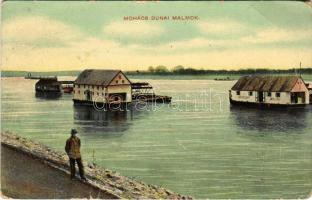 Mohács, Dunai úszó malmok, hajómalom / floating ship mills (EB)