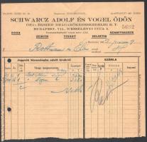 1931-32 össz. 3 db budapesti óra és ékszer jegyzék: ifj Schwarz Lajos Doxa és Omega órák képviselete...