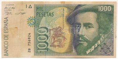 Spanyolország 1992. 1000P T:F foltos Spain 1992. 1000 Pesetas C:F spotted Krause P#163