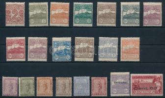 San Marino 1921-1923 kis tétel, közte sorok (**Mi EUR 174,5)