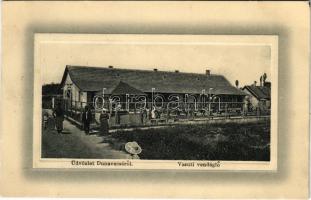 1910 Dunavecse, Vasúti vendéglő. W.L. Bp. 4899. Ideal 1910/13. Özv. Kohn Józsefné kiadása