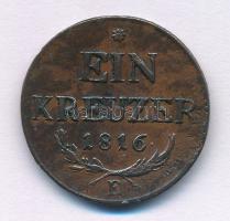 1816E 1kr Cu T:VF ph. Unger III.:1406.b