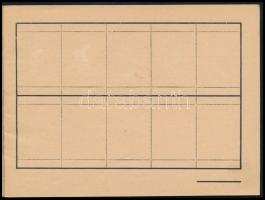 cca 1941 Bélyeg cserefüzet, László Kálmán papír és írószerkereskedés, Nagyvárad. A címlapon bejegyzé...