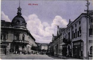 Dés, Dej; Fő utca, Jagamas János és Léner János üzlete / main street, shops