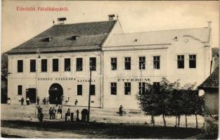 1910 Felsőbánya, Baia Sprie; Korona szálloda, étterem és kávéház. Vagányi Kálmán felvétele, Rumpold vendéglős kiadása / hotel, restaurant and café