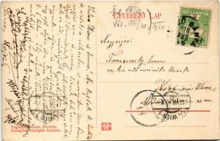 1910 Felsőbánya, Baia Sprie; Korona szálloda, étterem és kávéház. Vagányi Kálmán felvétele, Rumpold ...