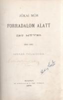Jókai Mór:

Jókai Mór Forradalom alatt írt művei. 1848-1849.

Budapest, 1875. Szerző - Athenaeum...