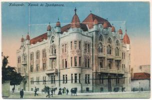 1918 Kolozsvár, Cluj; Kereskedelmi és iparkamara. Leporellolap 10 képpel / Chamber of Commerce and Industry. leporellocard with 10 pictures