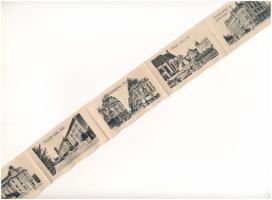 1918 Kolozsvár, Cluj; Kereskedelmi és iparkamara. Leporellolap 10 képpel / Chamber of Commerce and I...