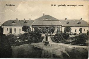 Komárom, Komárno; M. kir. gazdasági tanítóképző intézet. Spitzer Sándor kiadása / teachers training institute, school