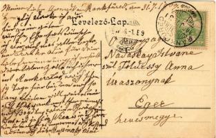 1907 Ránkfüred, Rank-Herlány, Ránkherlány, Rank Herlein, Herlany (Kassa, Kosice, Kaschau); Szökőkút,...