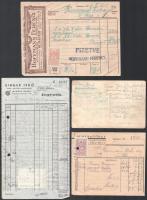 cca 1910-41 Bp., össz. 4 db okmány és 1 db fotólap: Hoffmann Ferencz képkereskedés és képkeretgyár; ...