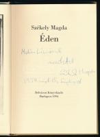 Székely Magda: Éden. A szerző, Székely Magda (1936-2007) Kossuth-díjas költő, műfordító által Mohás ...