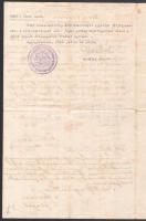 1892-1926 Az erdélyi Boicza (Reketyefalva) római katolikus temploma javára Mikitovics Mathilda által...