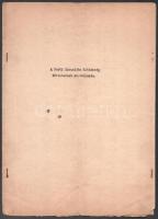 1943 A Pesti Izraelita Hitközség körzeteinek szabályzata, 8 stencilezett A4-es oldal