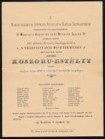 1891 Meghívó a marosvásárhelyi (Erdély) Jótékony Nőegylet és a Clotild Leány-Árvaház által rendezendő zártkörű koszorú-estélyre, postán elküldve