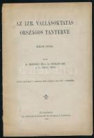 1904 Az Izraelita Vallásoktatás országos tanterve, különlenyomat a a magyar Zsidó Szemléből, jó állapotban, 37p