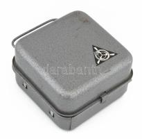 Szovjet gyártmányú kemping spirituszfőző, tartozékaival, orosz nyelvű útmutatóval, eredeti, hordozha...