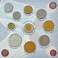 1997. 50f-200Ft (10xklf) "Magyarország pénzérméi" forgalmi sor dísztokban T:BU patina 
Ad...