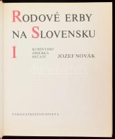 Novák, Jozef: Rodové erby na Solvensku 1-2. [Családi címerek Szlovákiában.] 1980-1986, Osveta. Szlov...